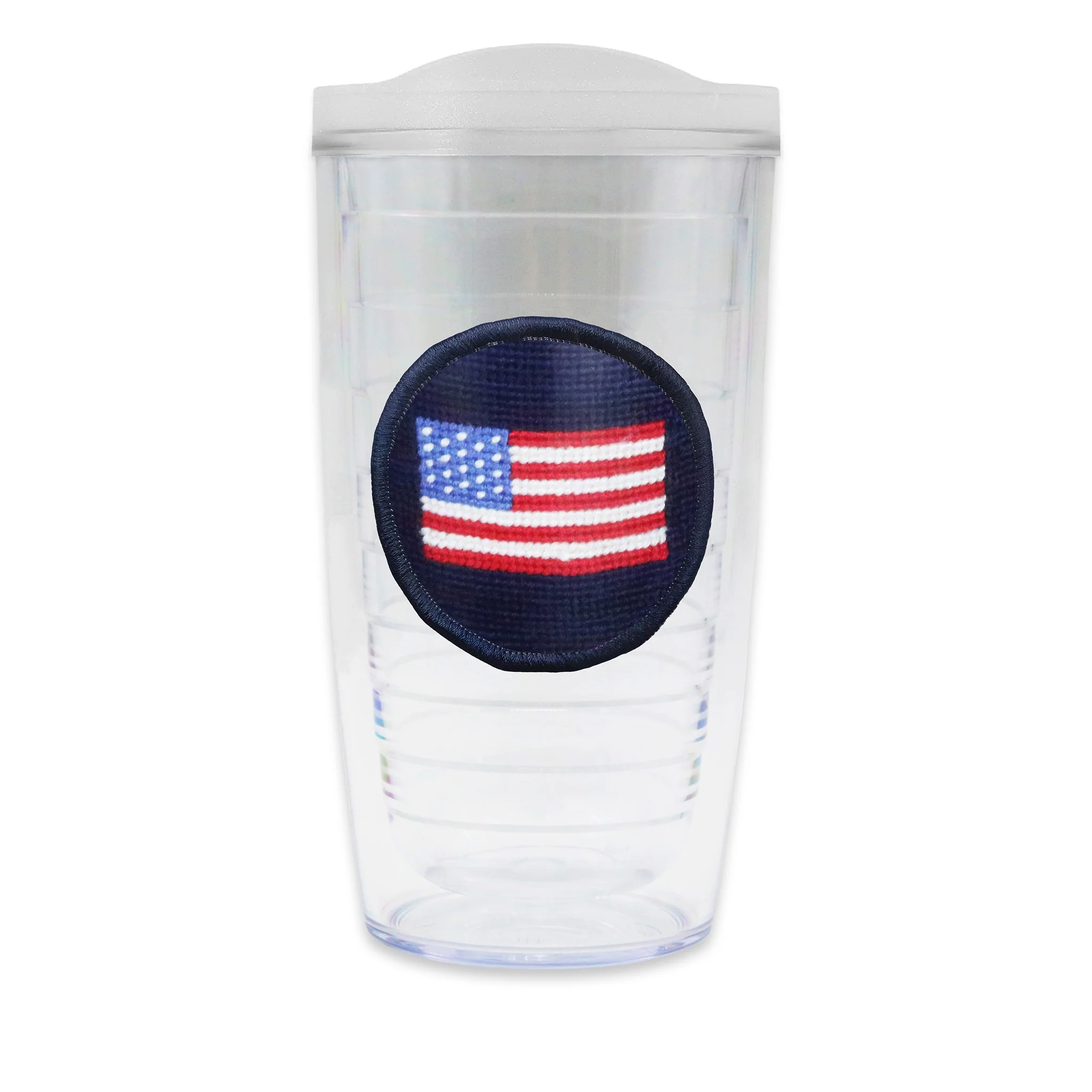 American Flag Tumbler with Lid