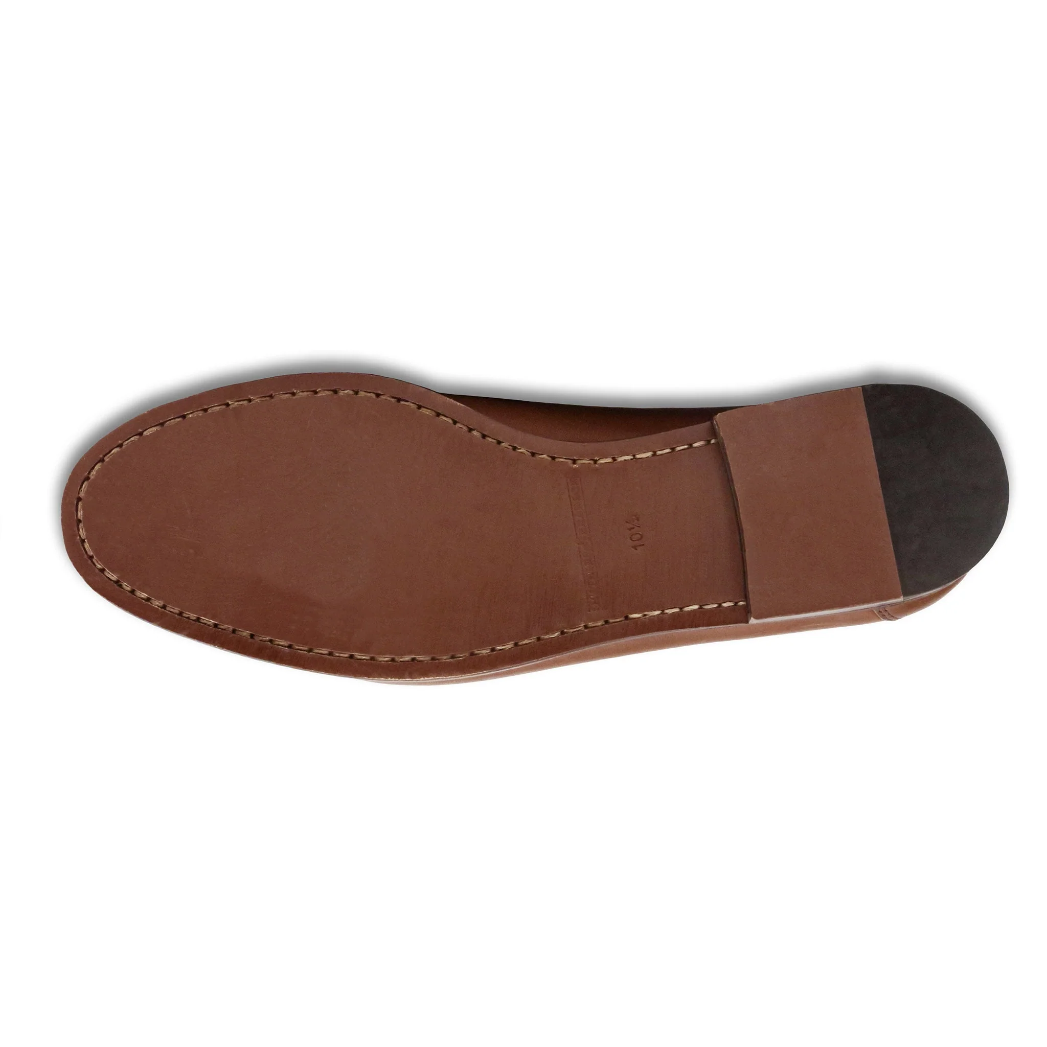 Darcy Stripe Downing Bit Loafers (Dark Navy-Light Blue) (Chestnut Leather) - Image 5