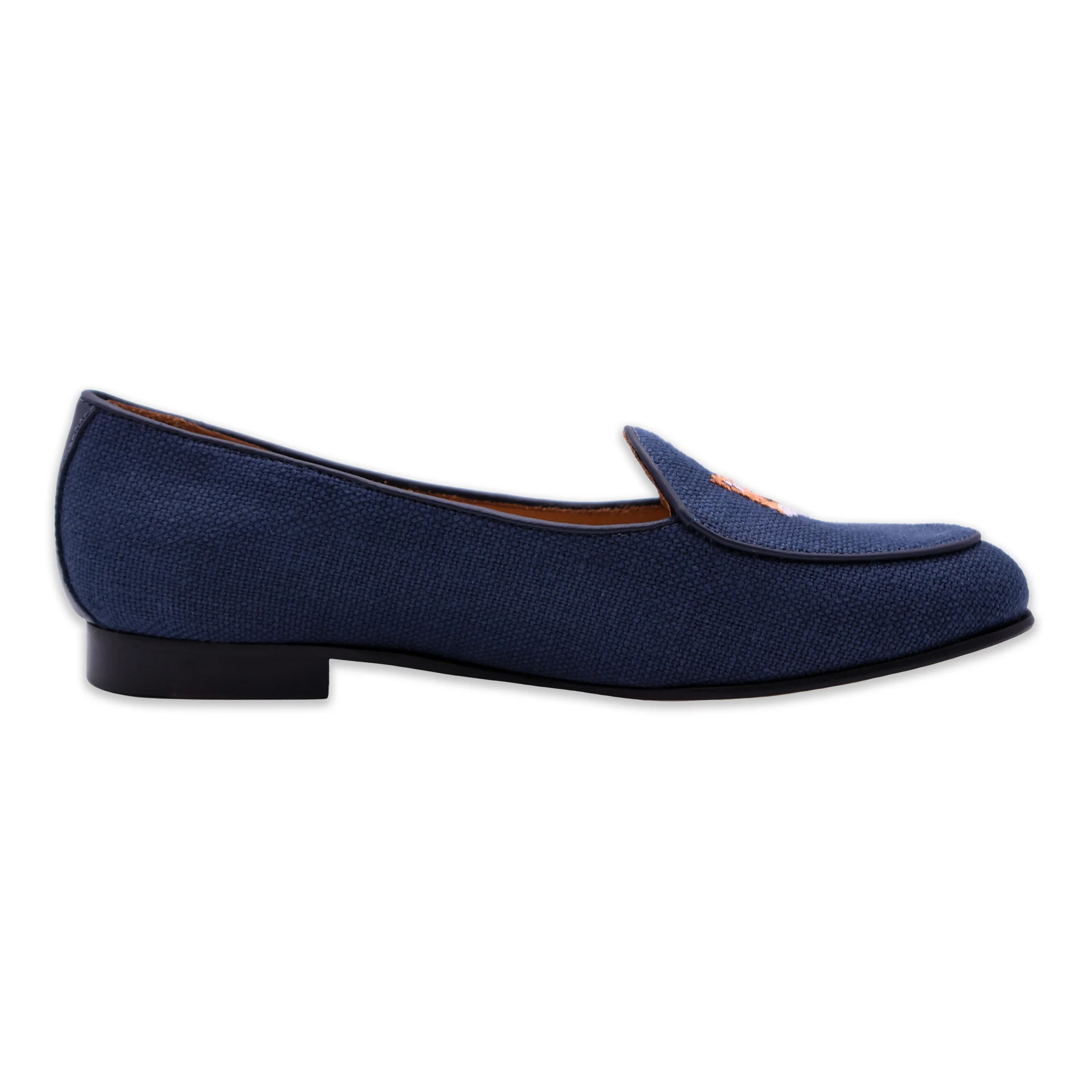 Fox Head Women's Linen Belgian Loafers (Navy Linen) - Image 3
