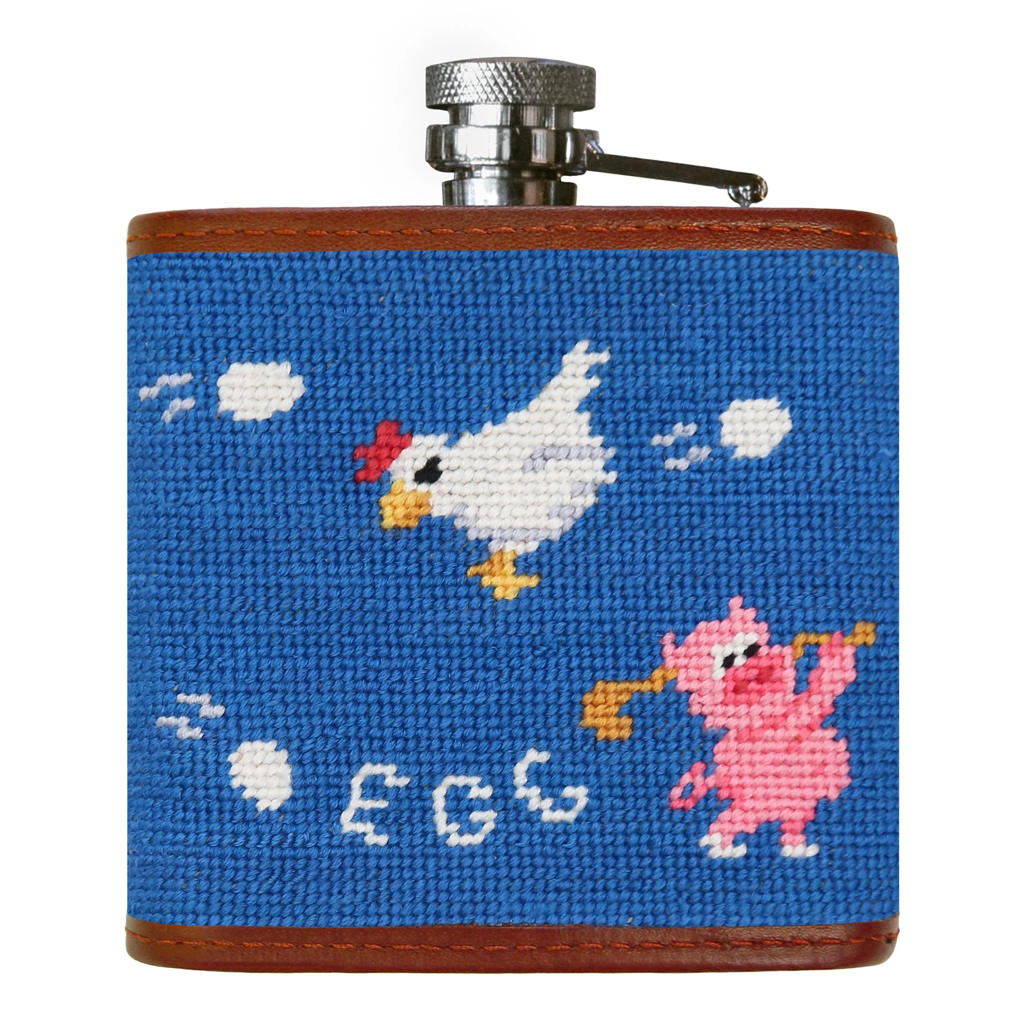 Ham and Egging Flask (Blue) - Image 2