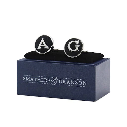Letter Cufflinks (Black) - Image 2