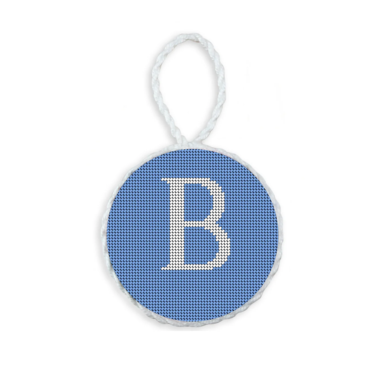 Letter with Date Ornament - Baby Blue - Image 3