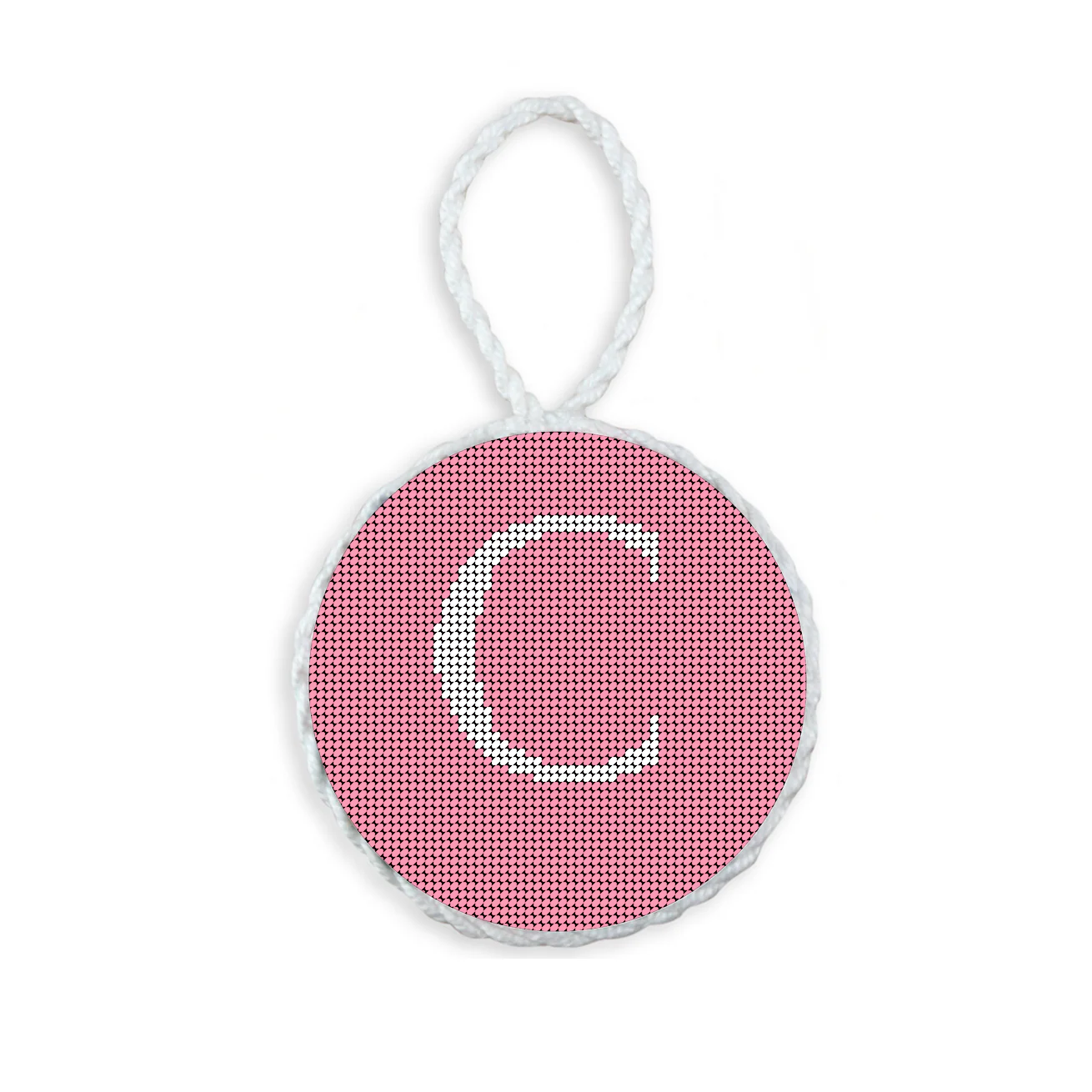 Letter with Date Ornament - Pink - Image 4