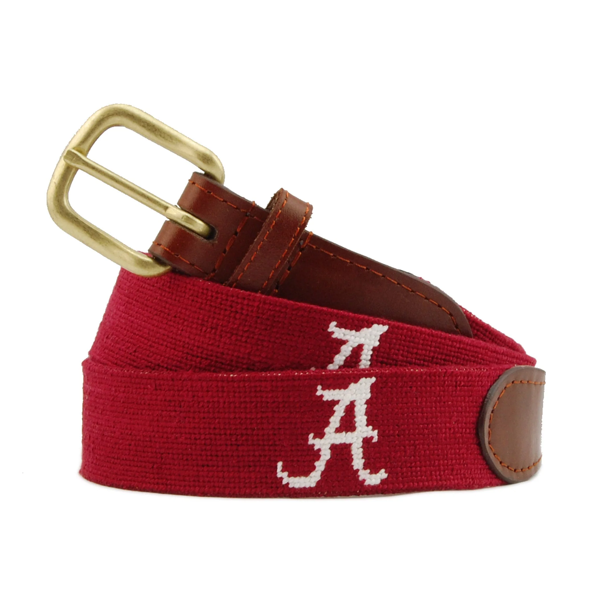 Monogrammed Alabama Belt (Garnet)
