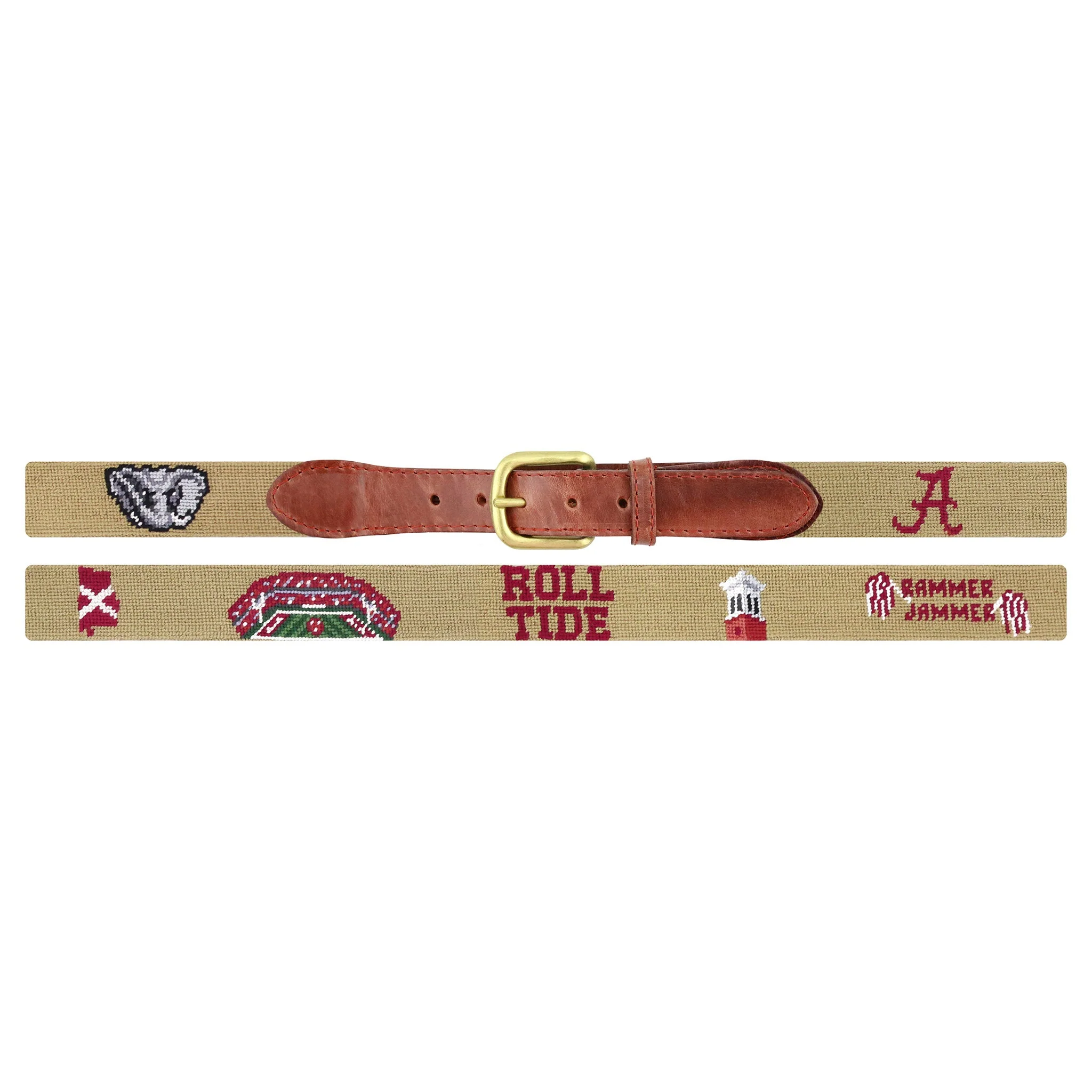 Monogrammed Alabama Life Belt (Dark Khaki) - Image 2