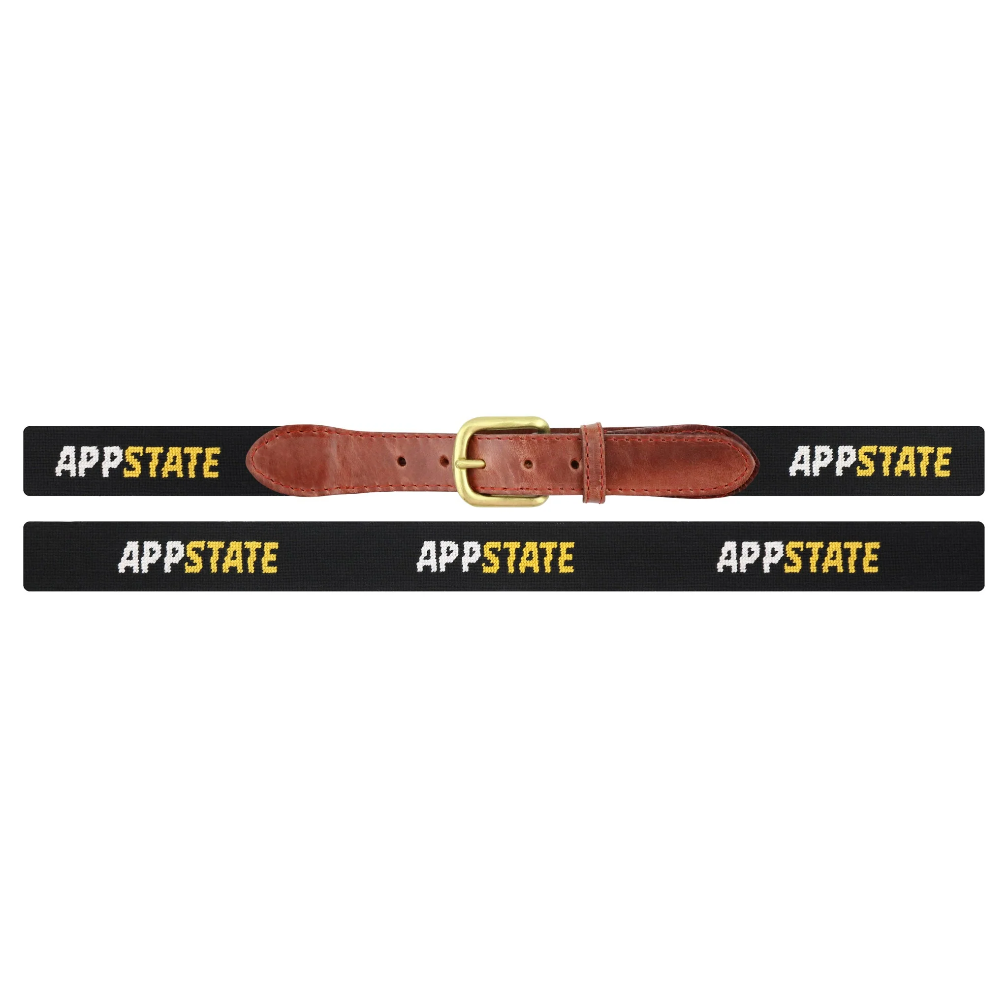 Monogrammed Appalachian State Text Belt (Black) - Image 2
