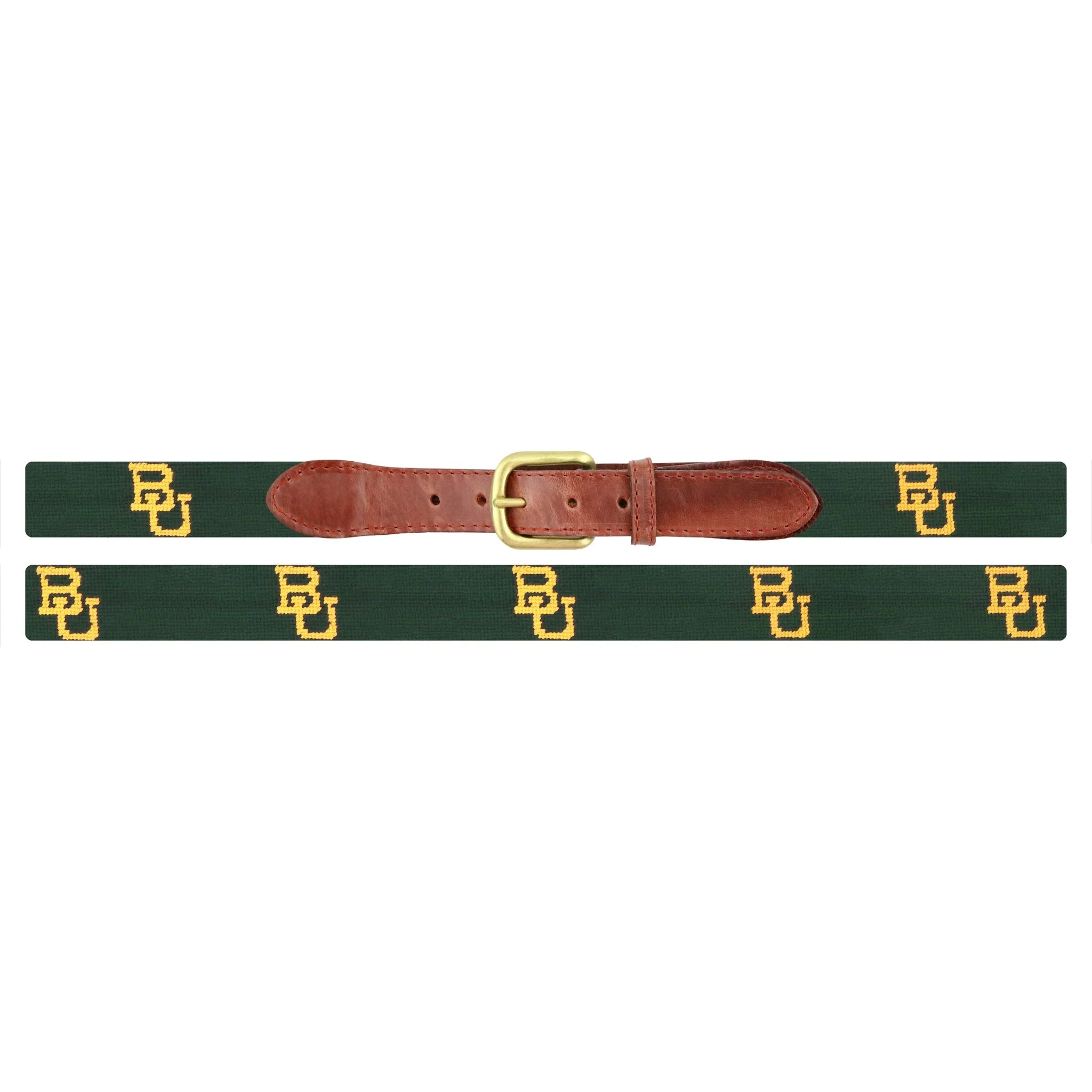 Monogrammed Baylor Belt (Dark Pine) - Image 2