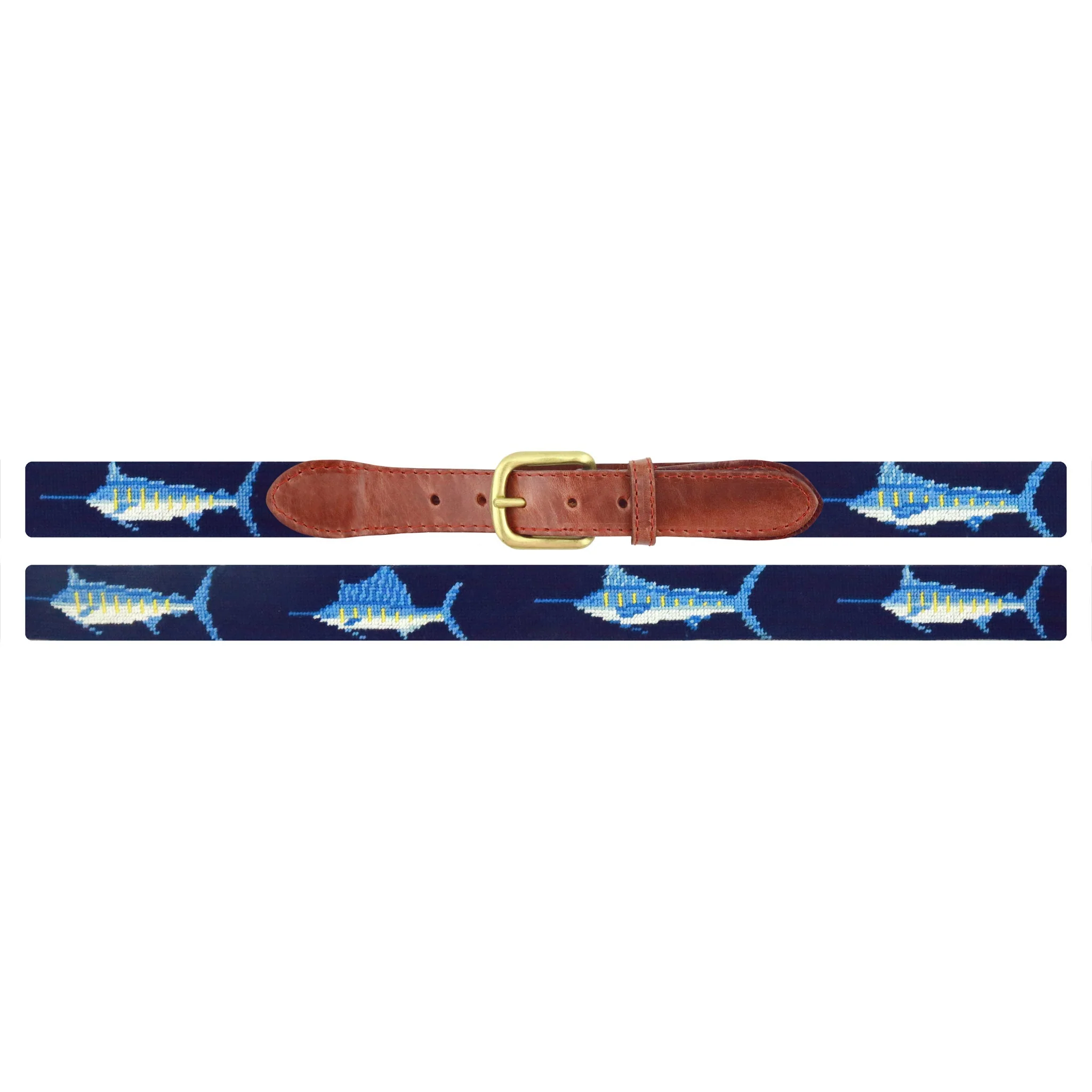 Monogrammed Billfish Belt (Dark Navy) - Image 2