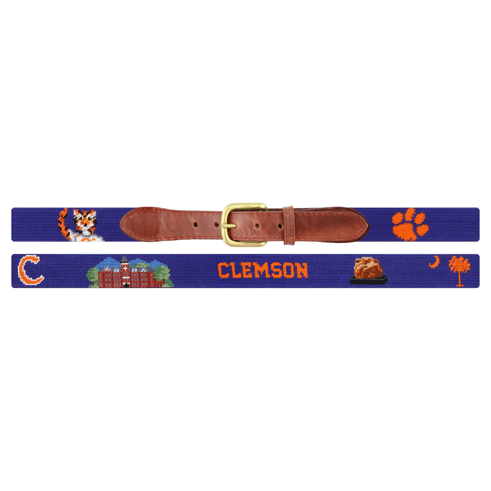 Monogrammed Clemson Life Belt (Purple) - Image 2
