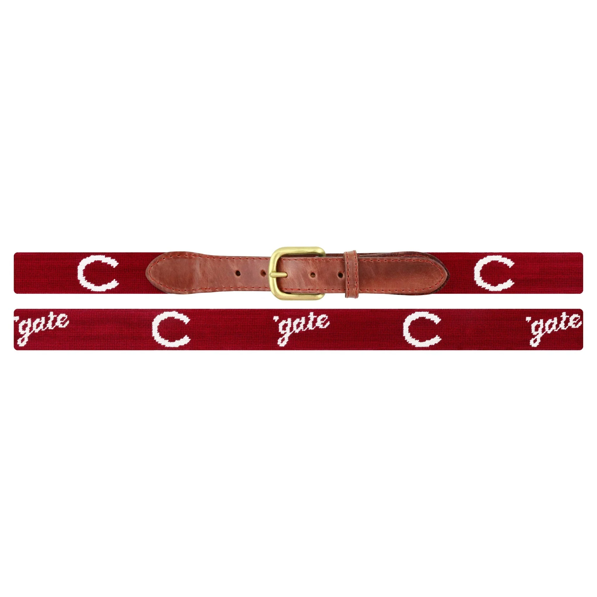 Monogrammed Colgate C-gate Belt (Garnet) - Image 2