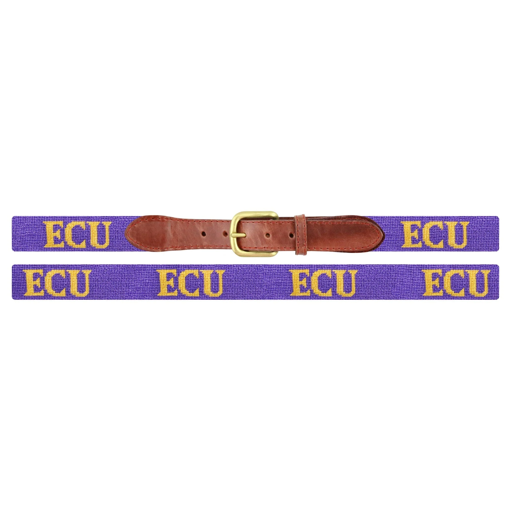 Monogrammed East Carolina Belt (Purple) - Image 2
