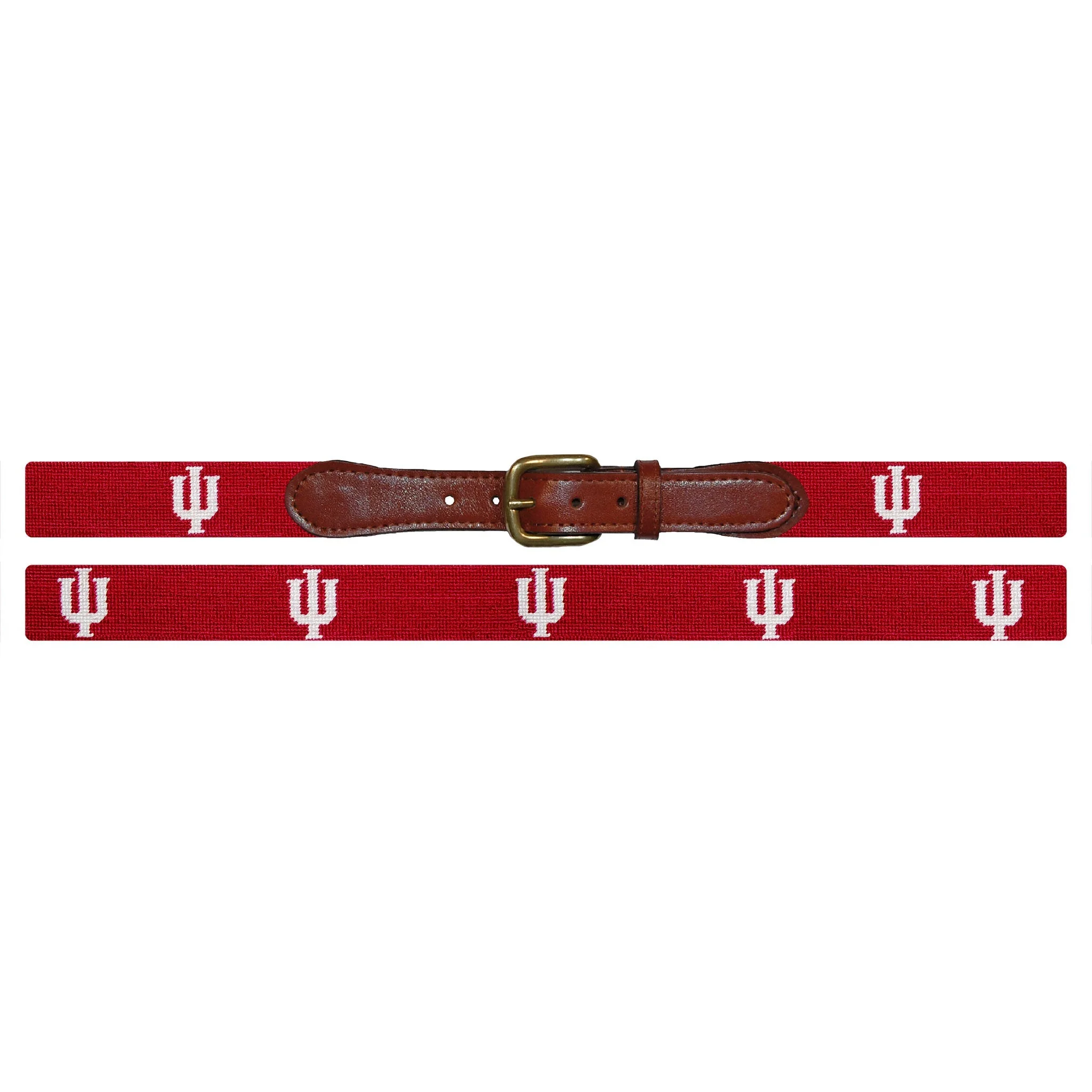 Monogrammed Indiana Belt (Light Garnet) - Image 2