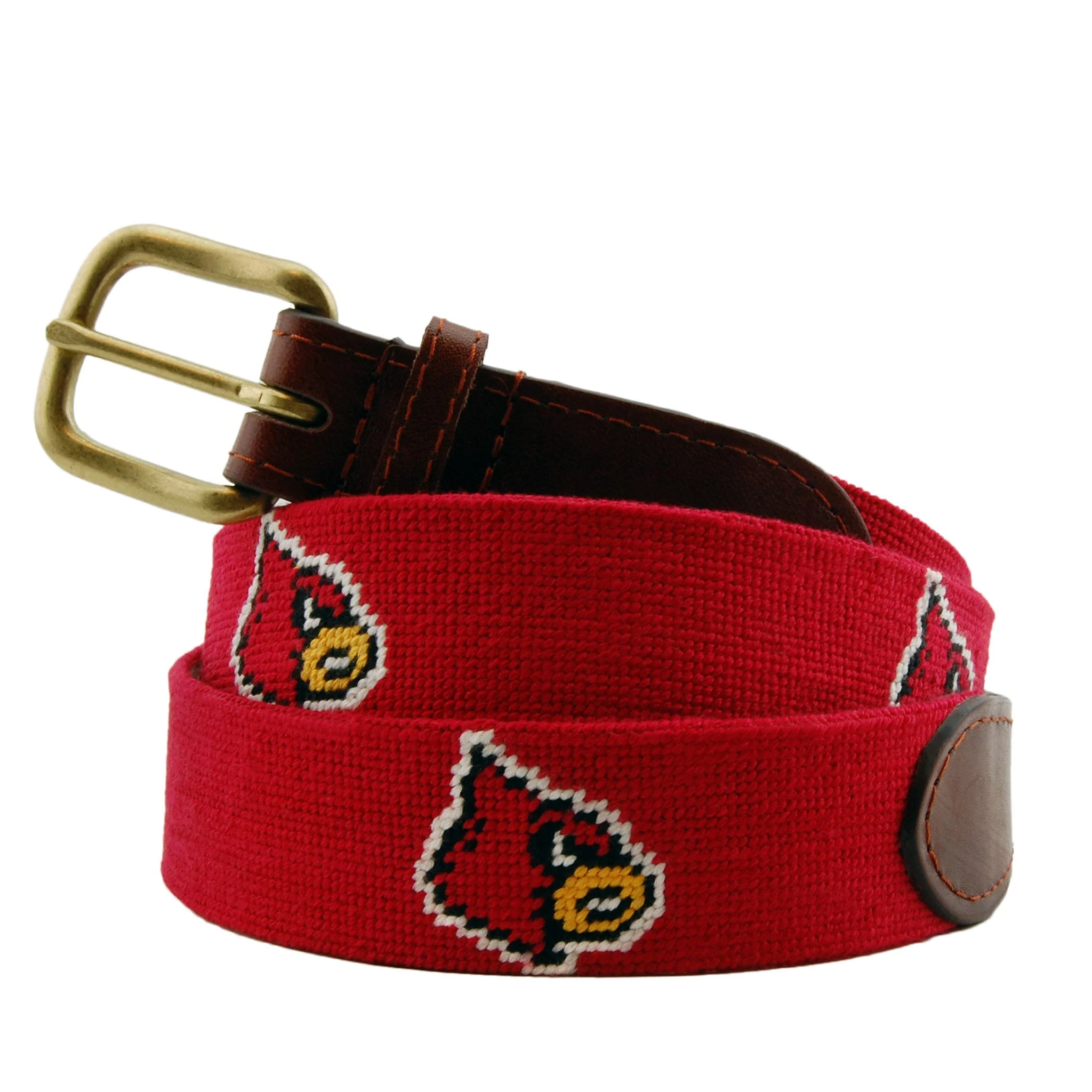 Monogrammed Louisville Belt (Red)