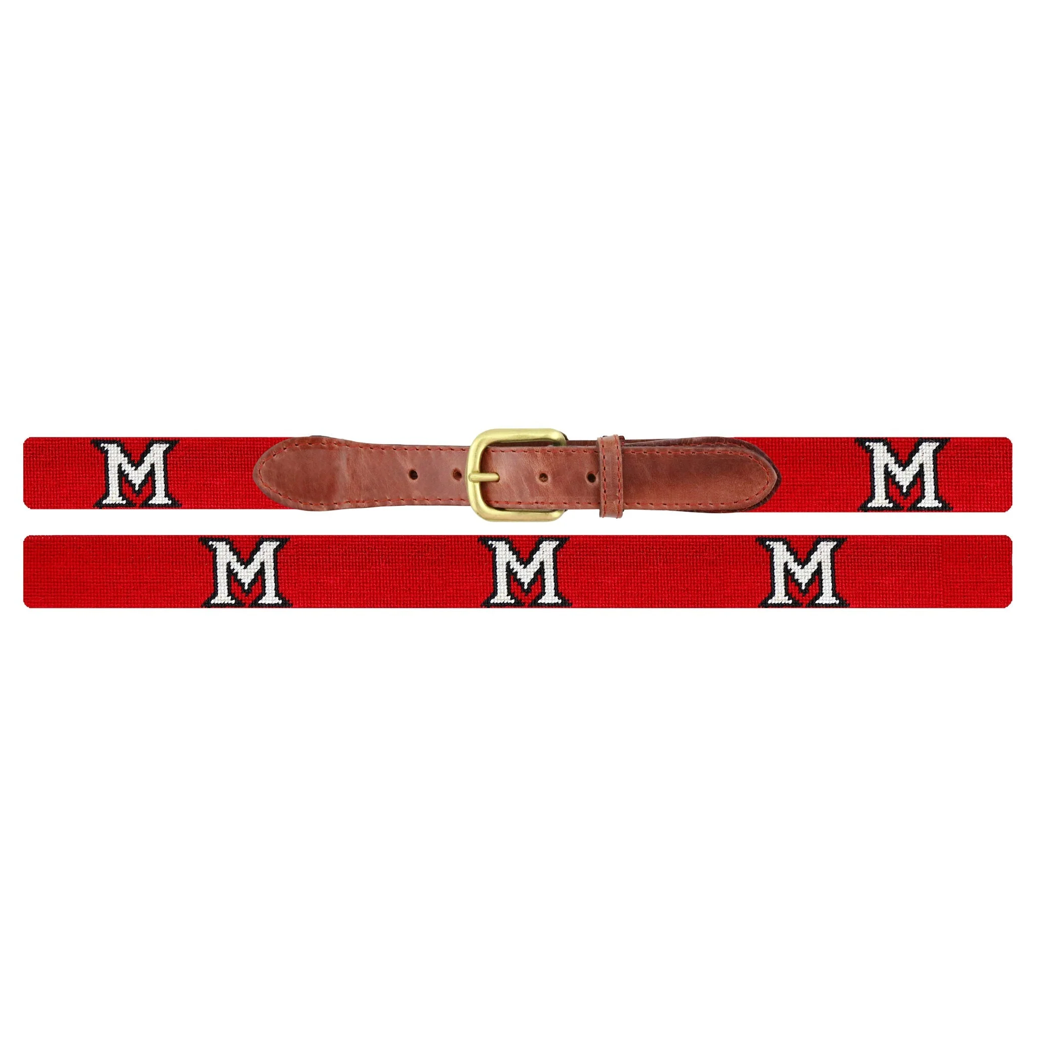 Monogrammed Miami of Ohio Belt (Red) - Image 2