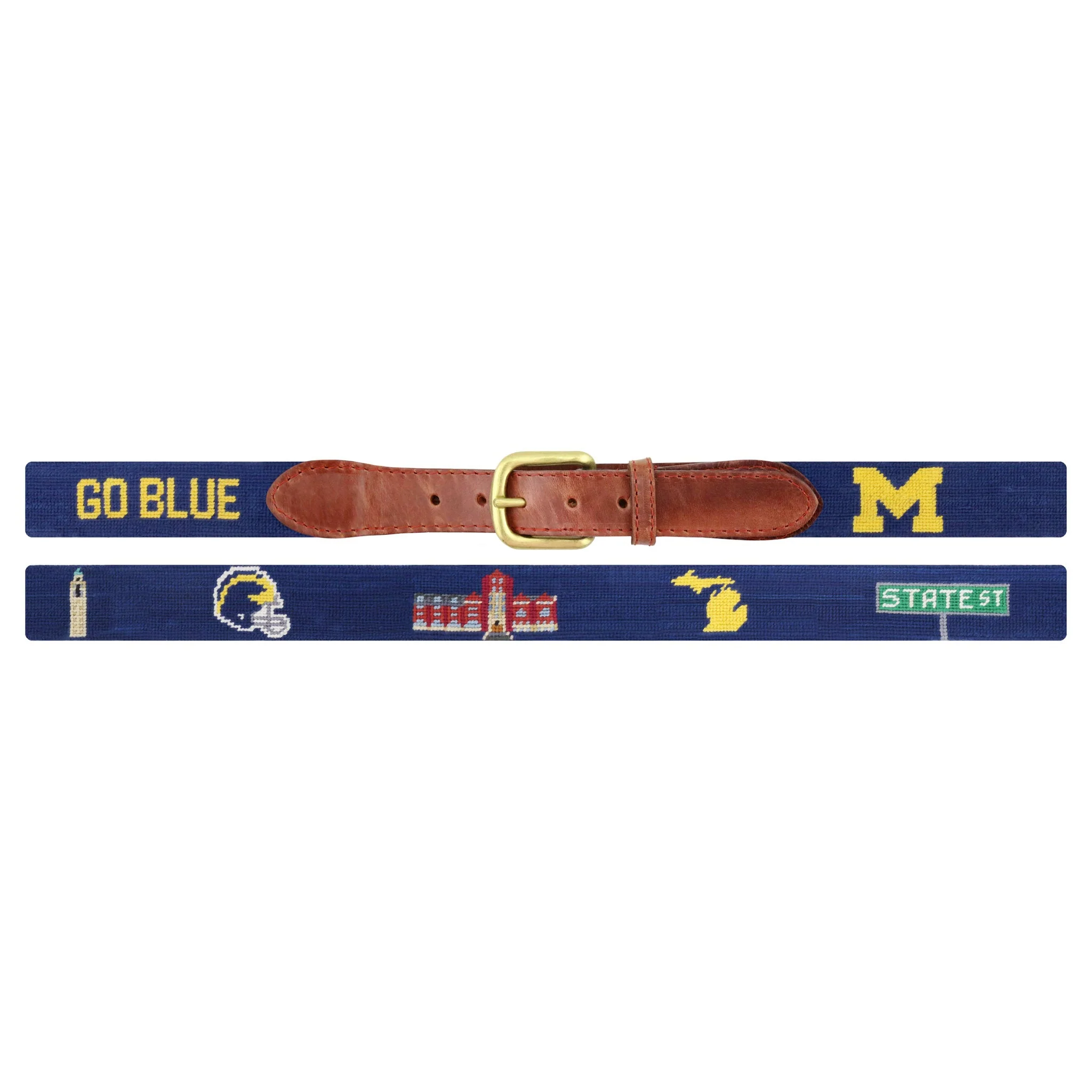 Monogrammed Michigan Life Belt (Classic Navy) - Image 2