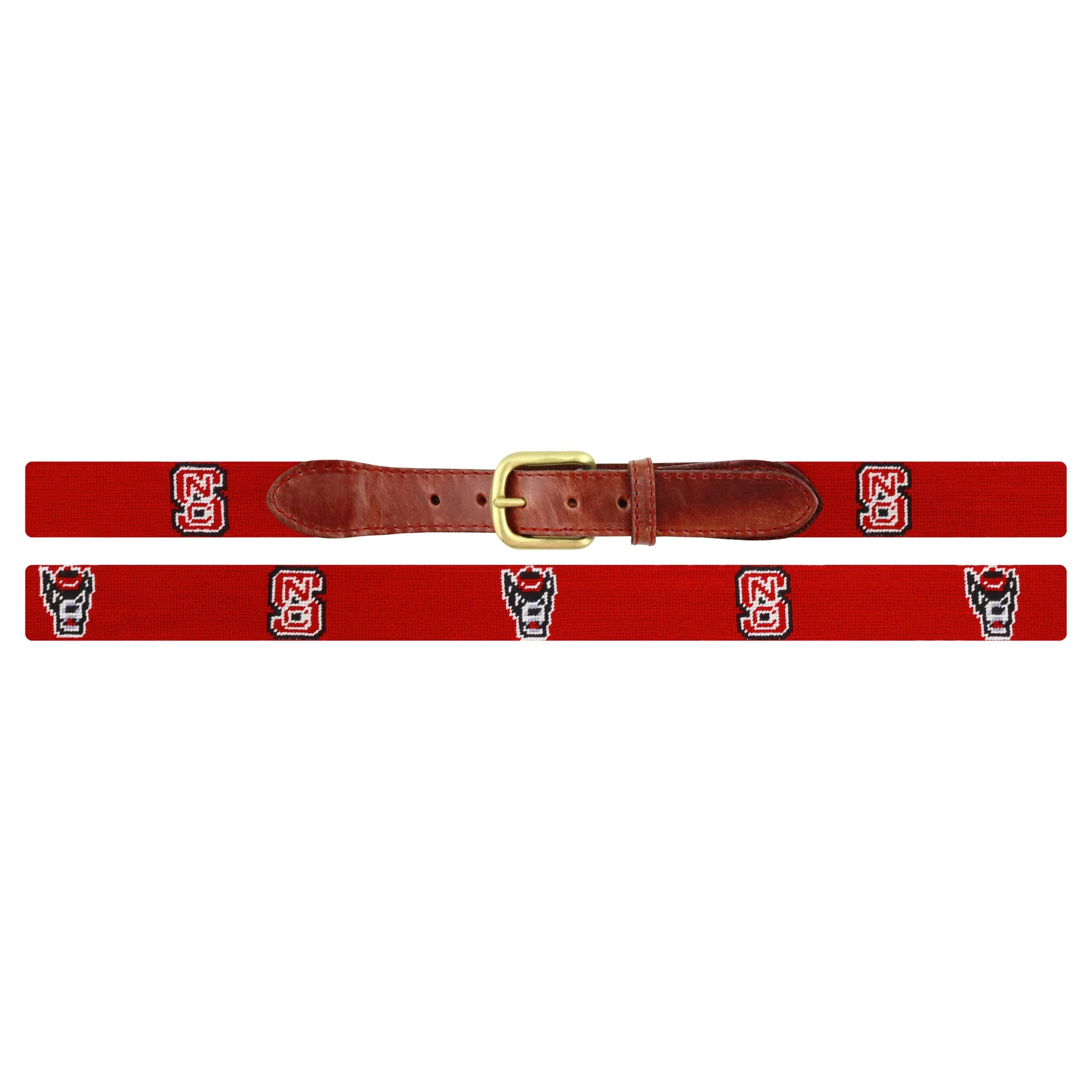 Monogrammed NC State Logo-Wolfy Belt (Red) - Image 2