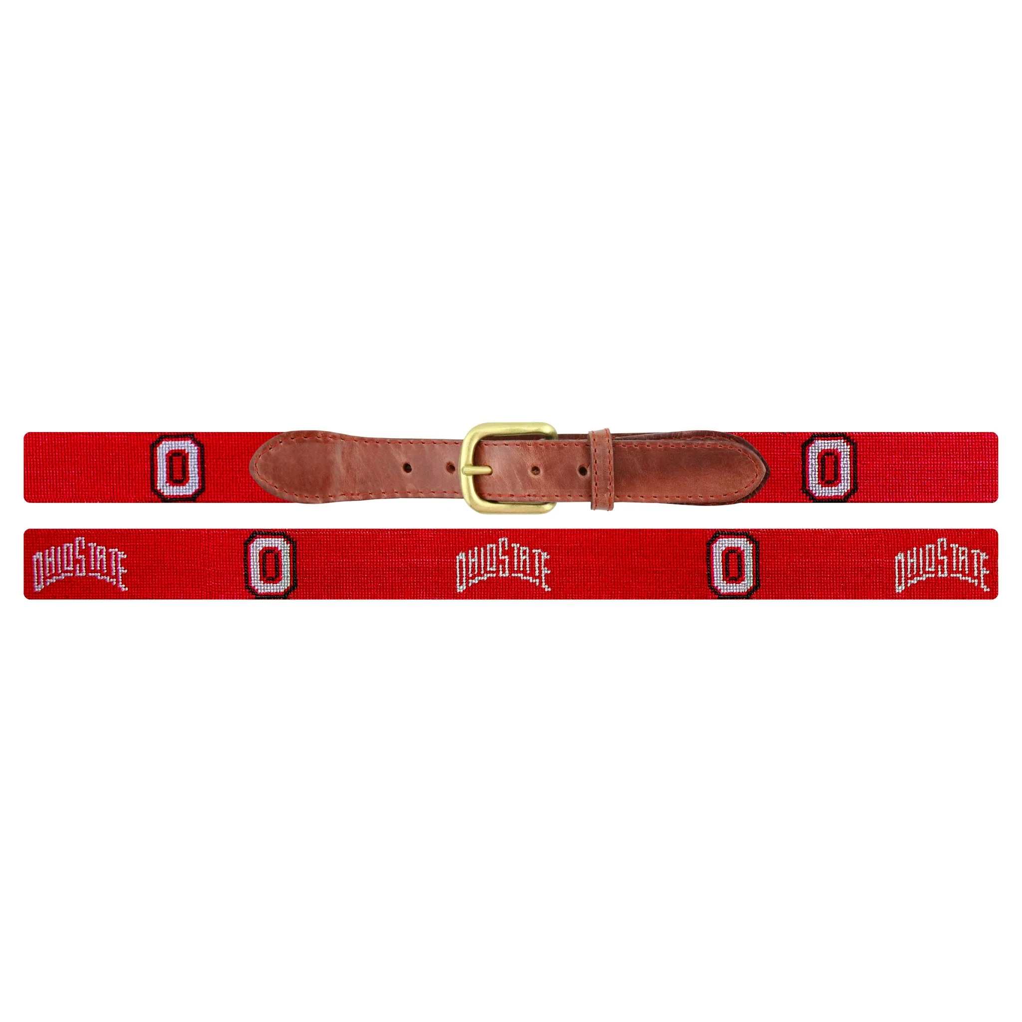 Monogrammed Ohio State O-Arched Text Belt (Red) - Image 2