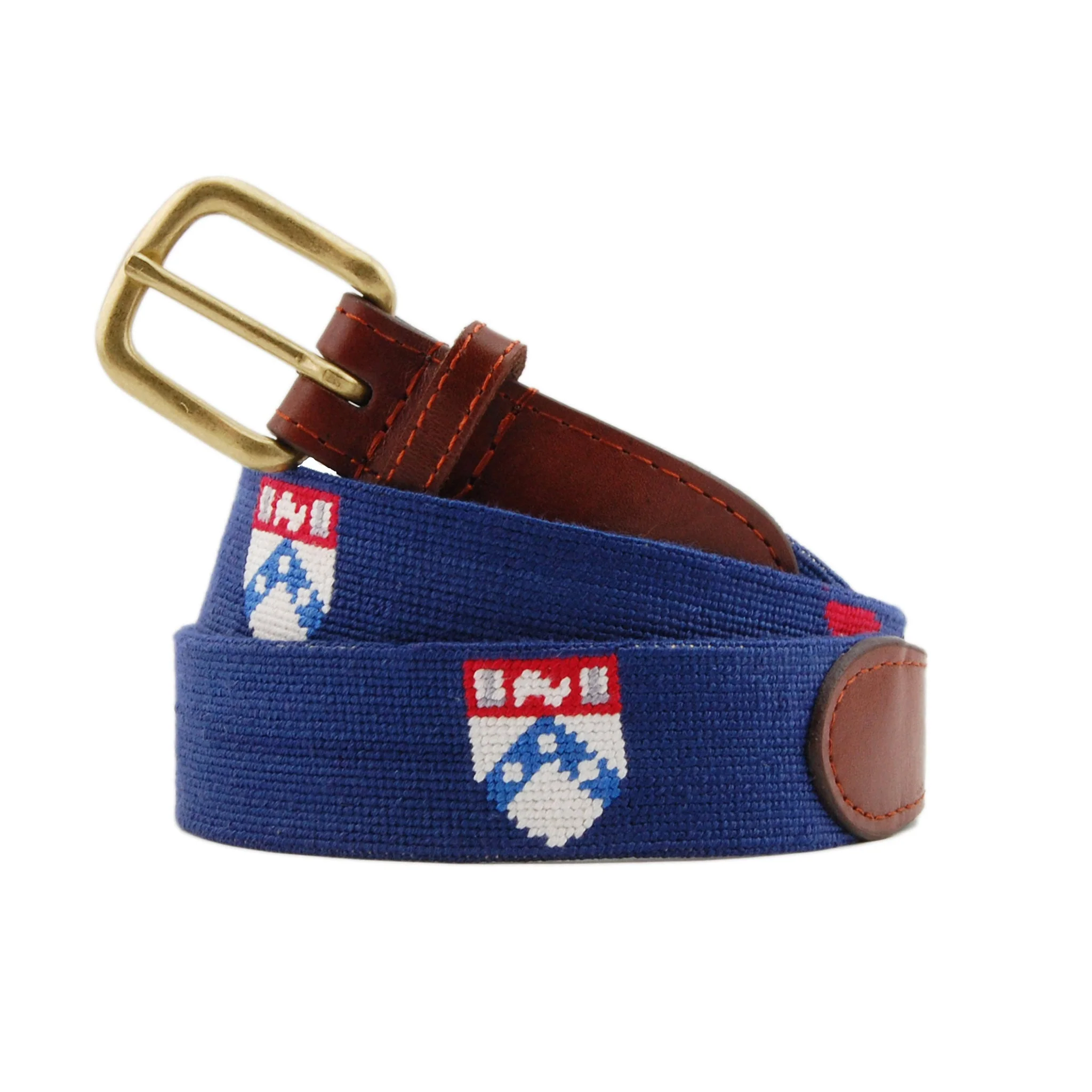 Monogrammed University of Pennsylvania Belt (Classic Navy)