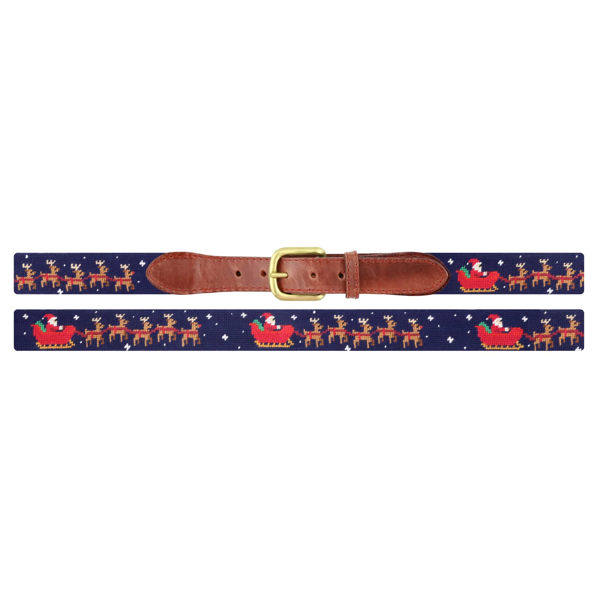 Monogrammed Santa's Sleigh Belt (Dark Navy) - Image 2