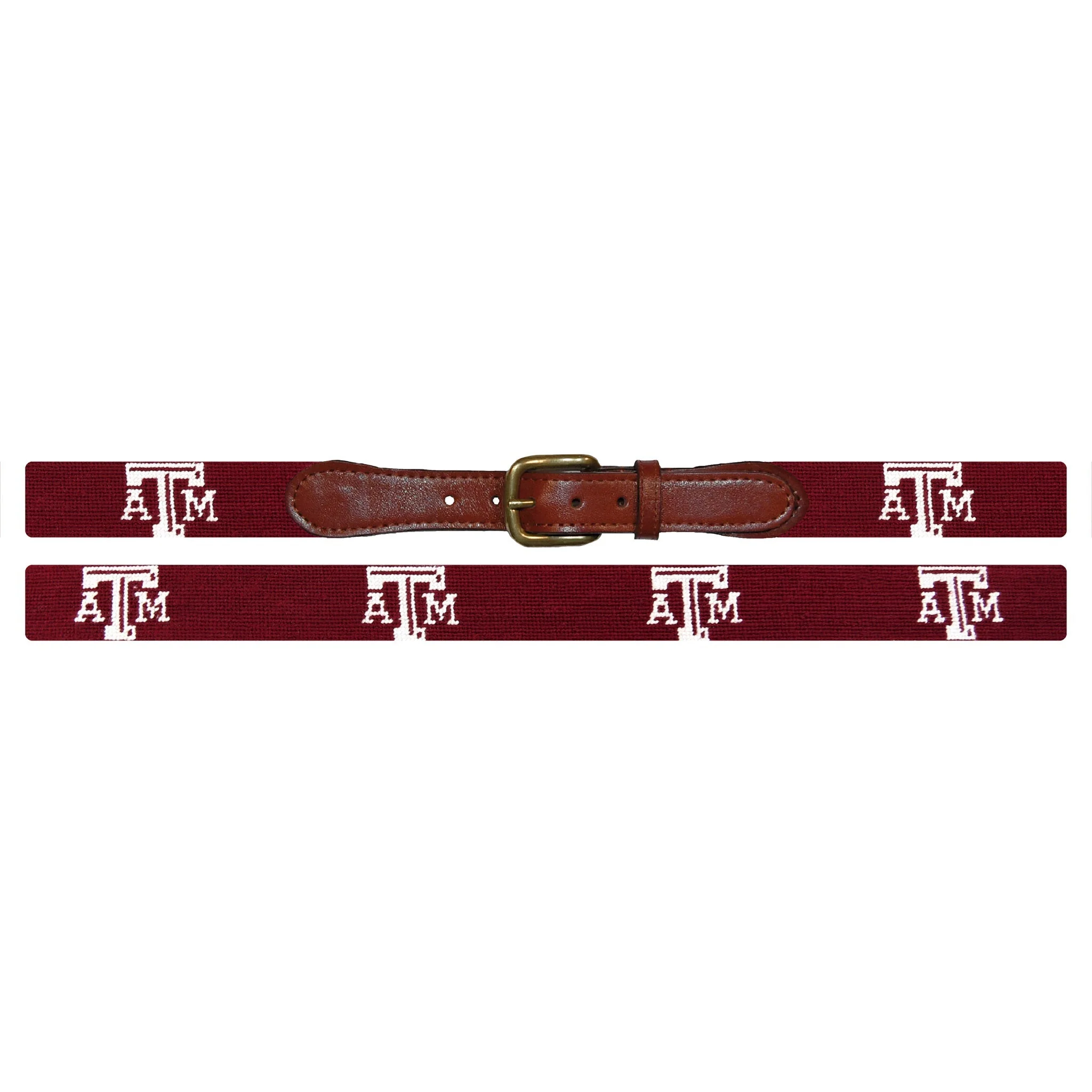 Monogrammed Texas A&M Belt (Maroon) - Image 2