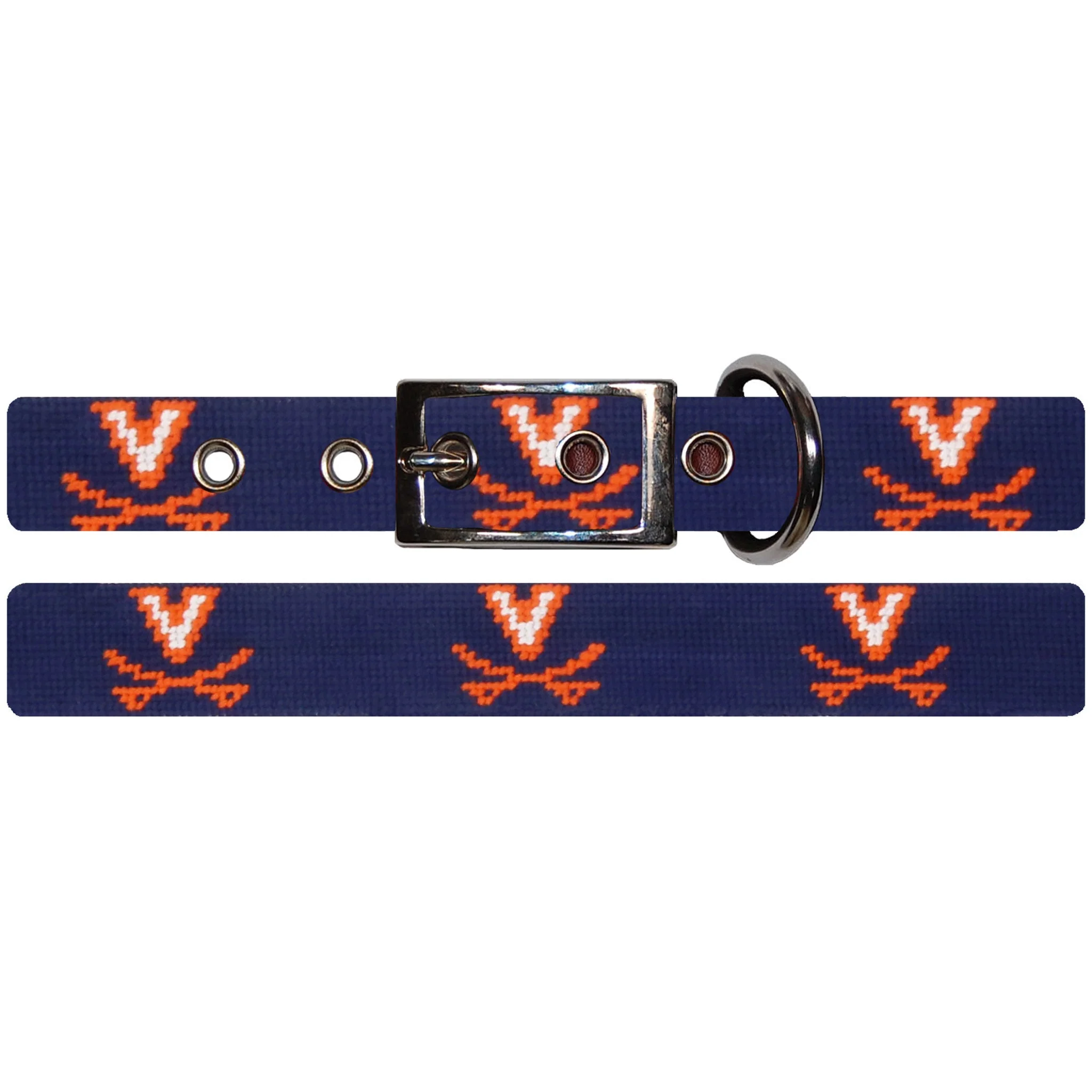 Monogrammed UVA Dog Collar (Dark Navy) - Image 2