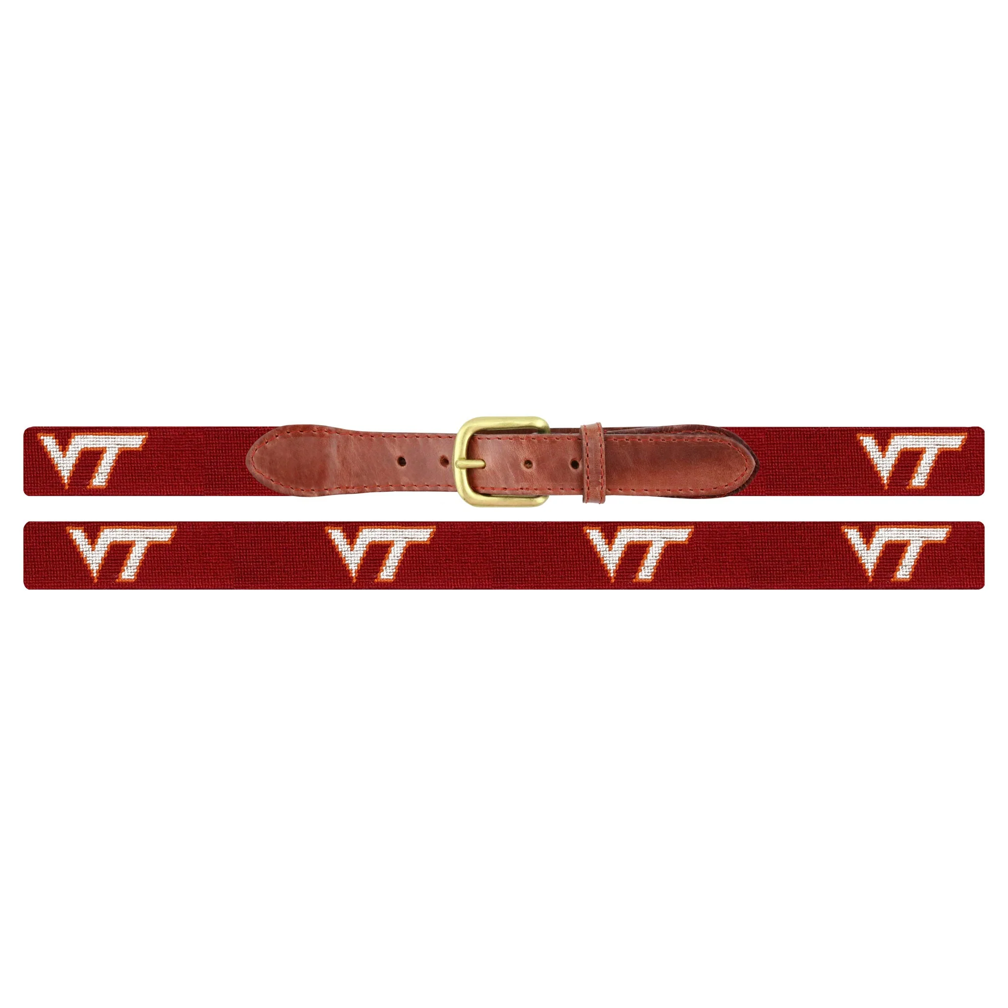 Monogrammed VA Tech Belt (Garnet) - Image 2