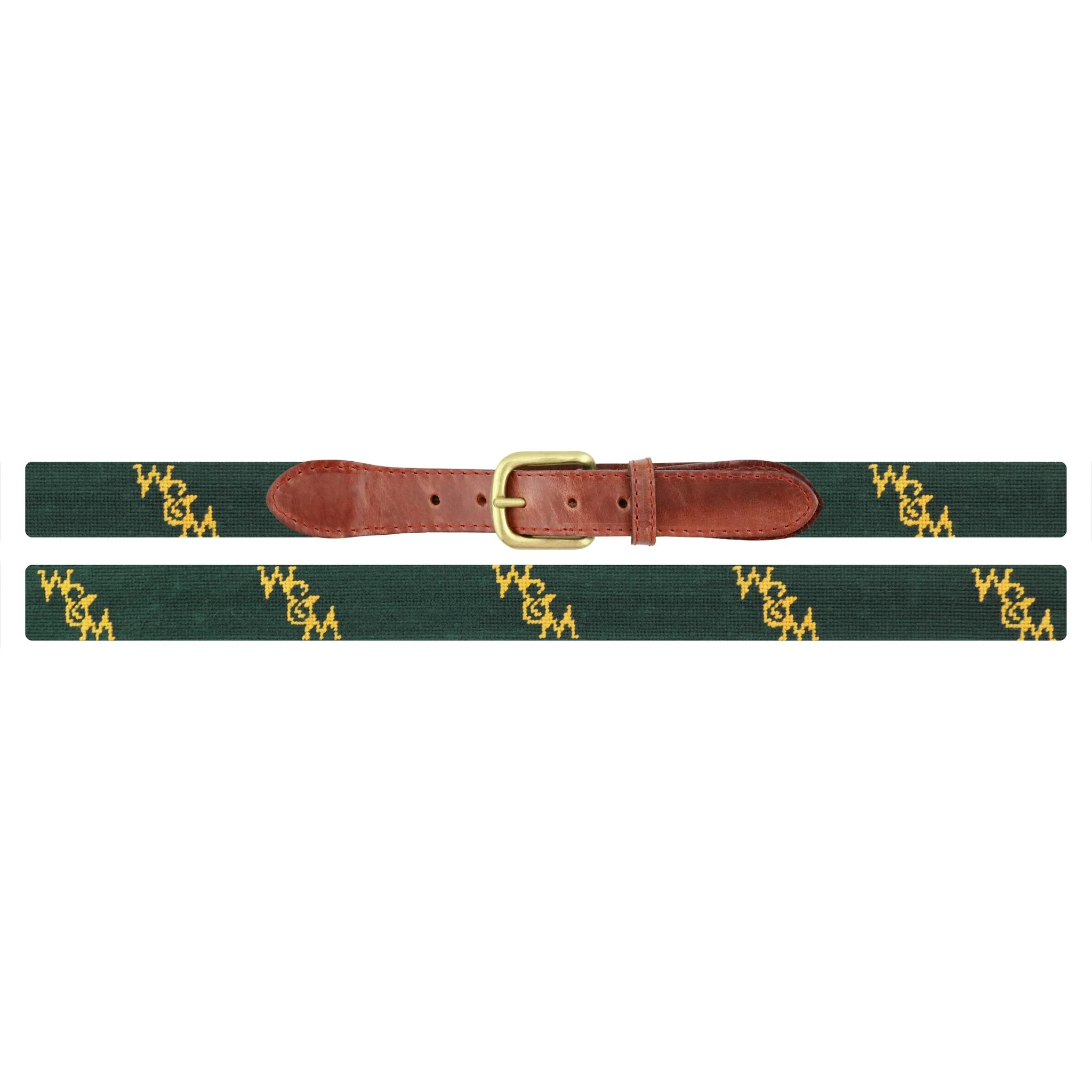 Monogrammed William & Mary Belt (Dark Pine) - Image 2
