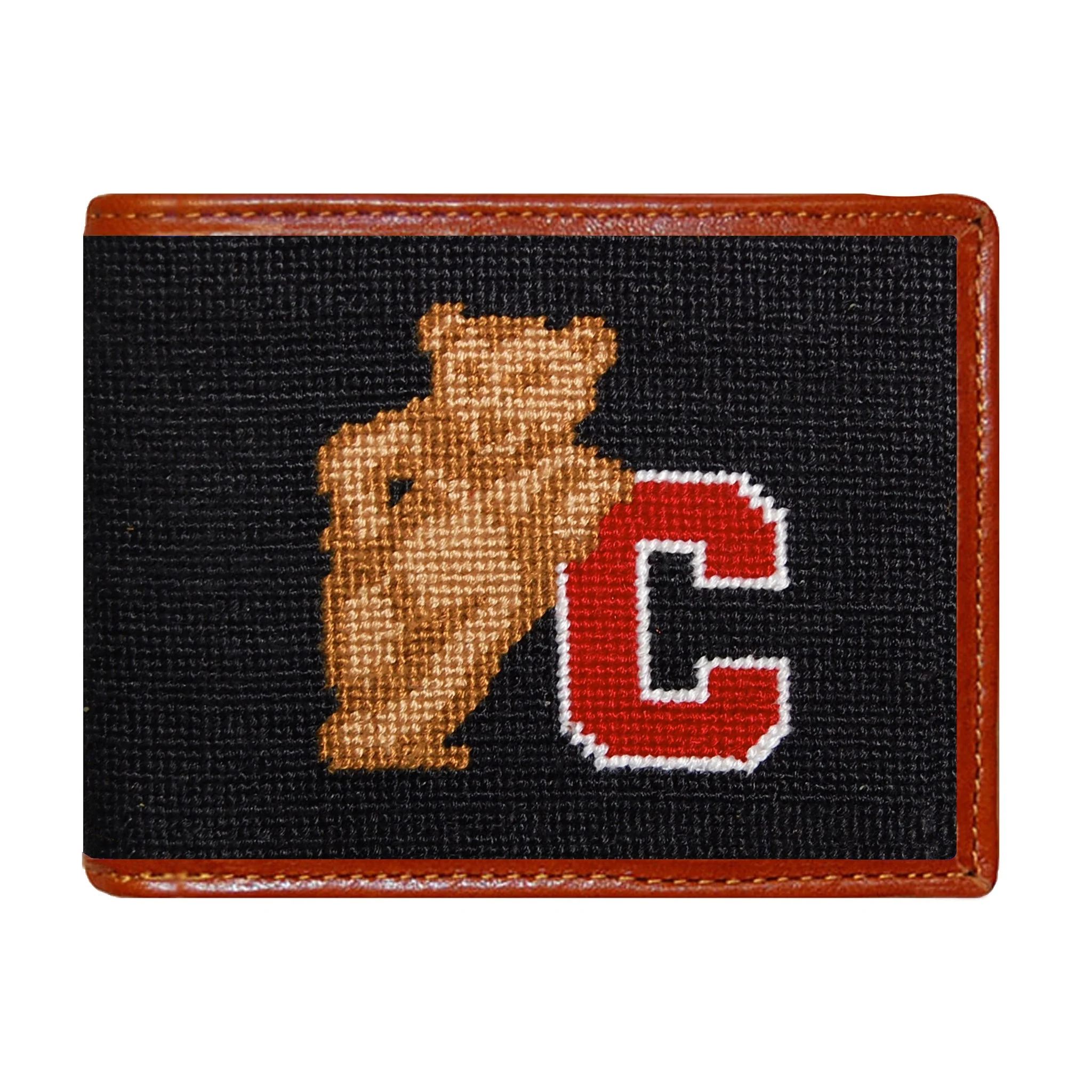 Monogrammed Cornell Wallet (Black)