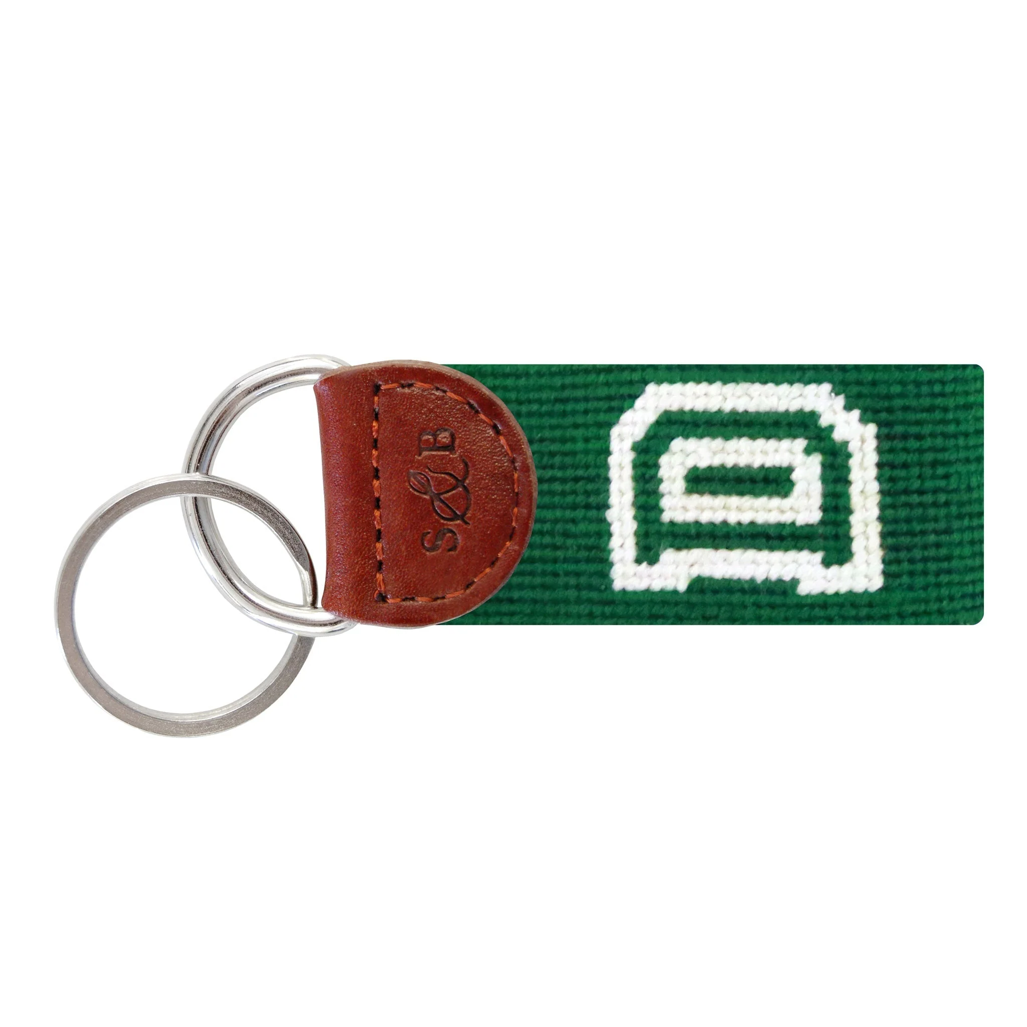 Monogrammed Dartmouth Key Fob (Emerald)