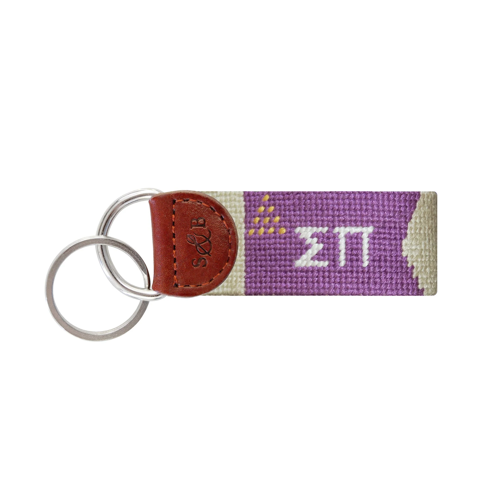 Monogrammed Sigma Pi Key Fob