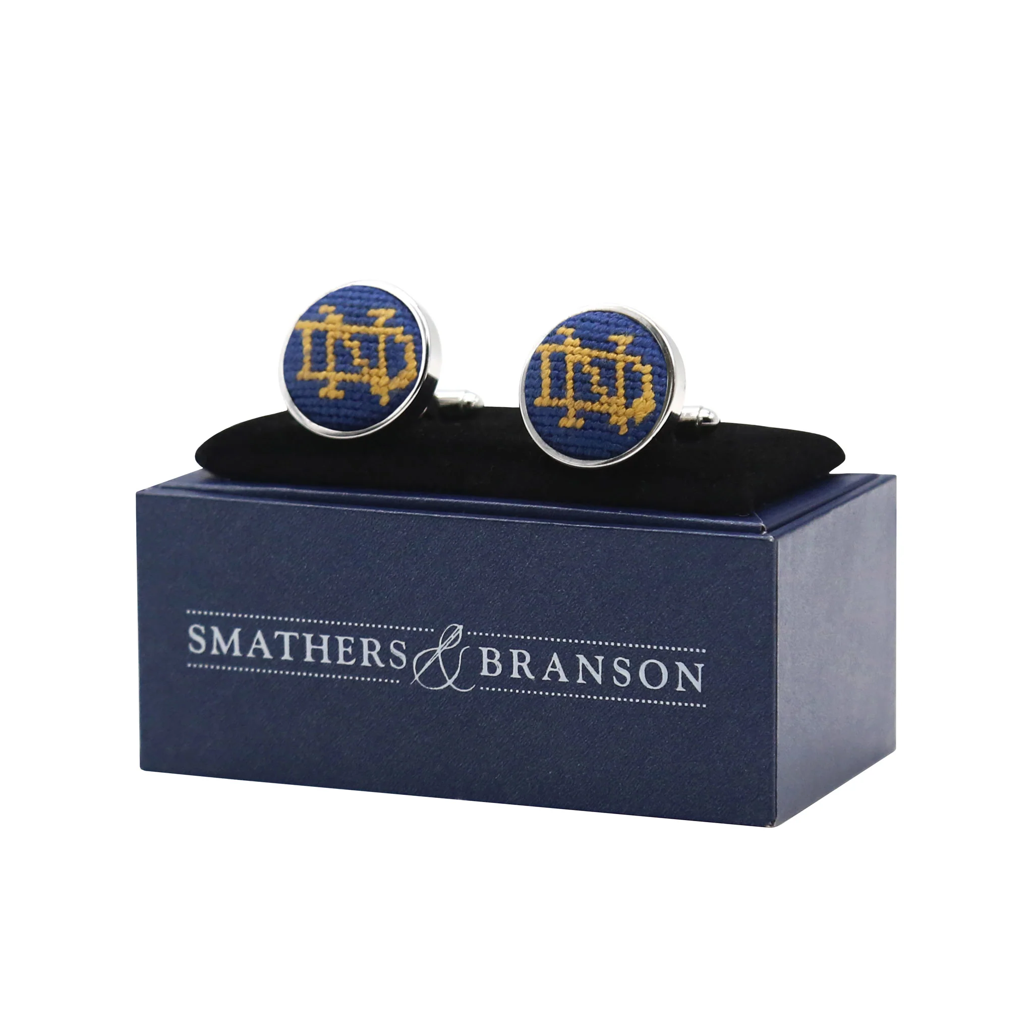 Notre Dame ND Cufflinks (Classic Navy) - Image 2