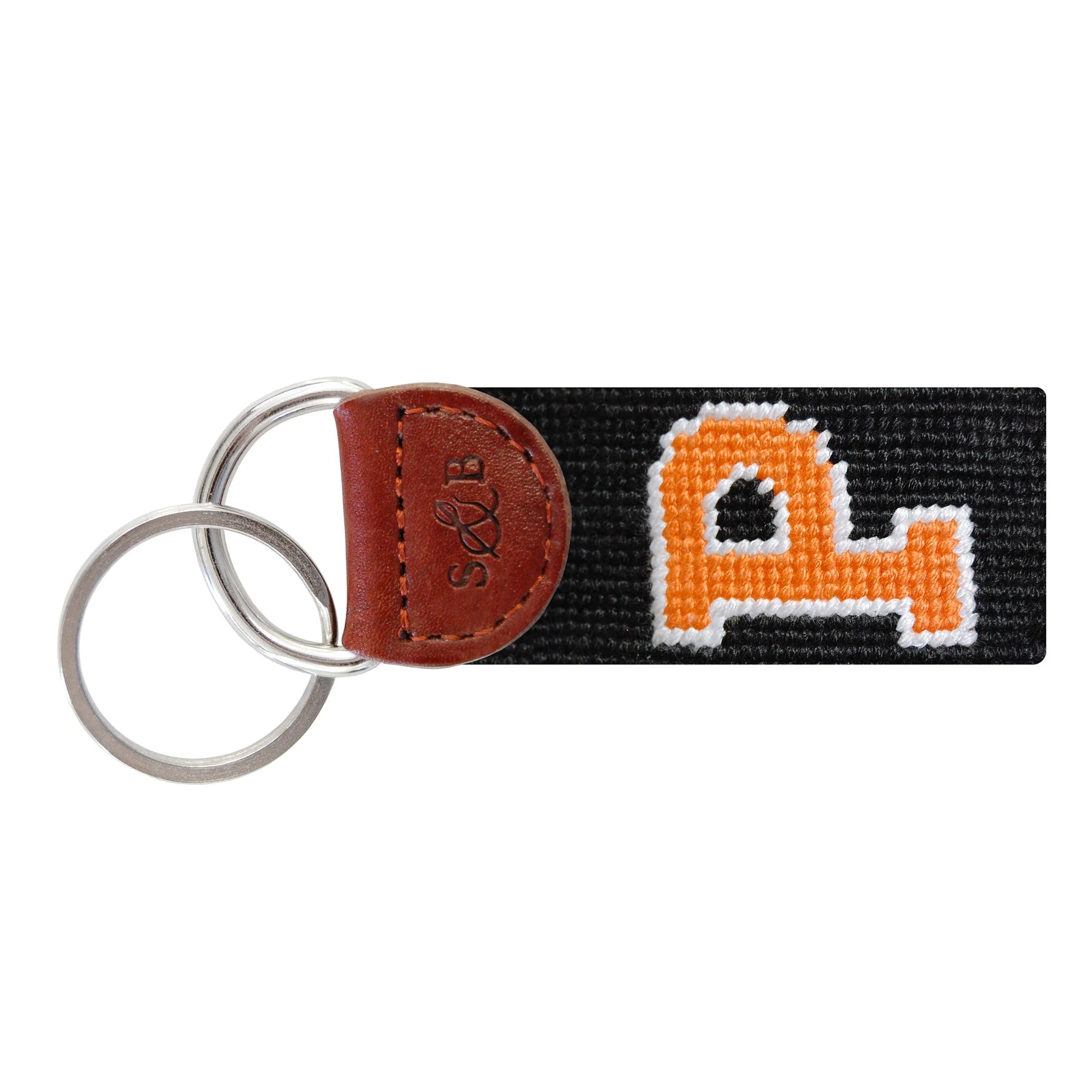 Princeton Solid P Key Fob (Black)