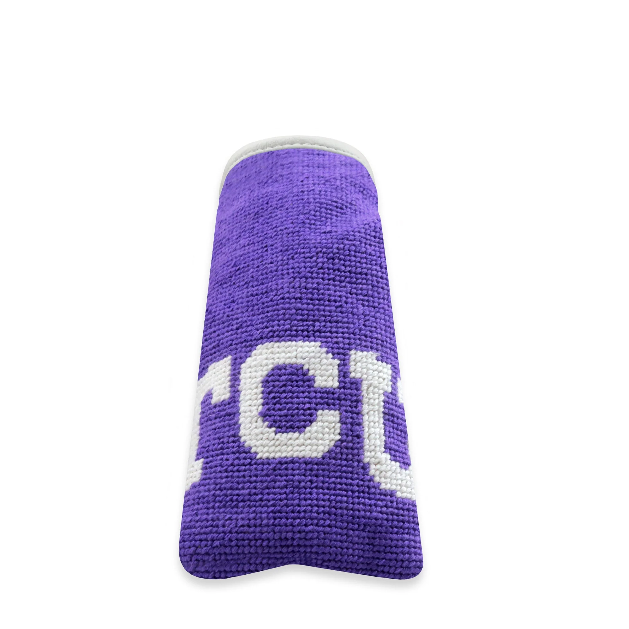 TCU Putter Headcover (Purple - White Diagonal Stripes) - Image 2