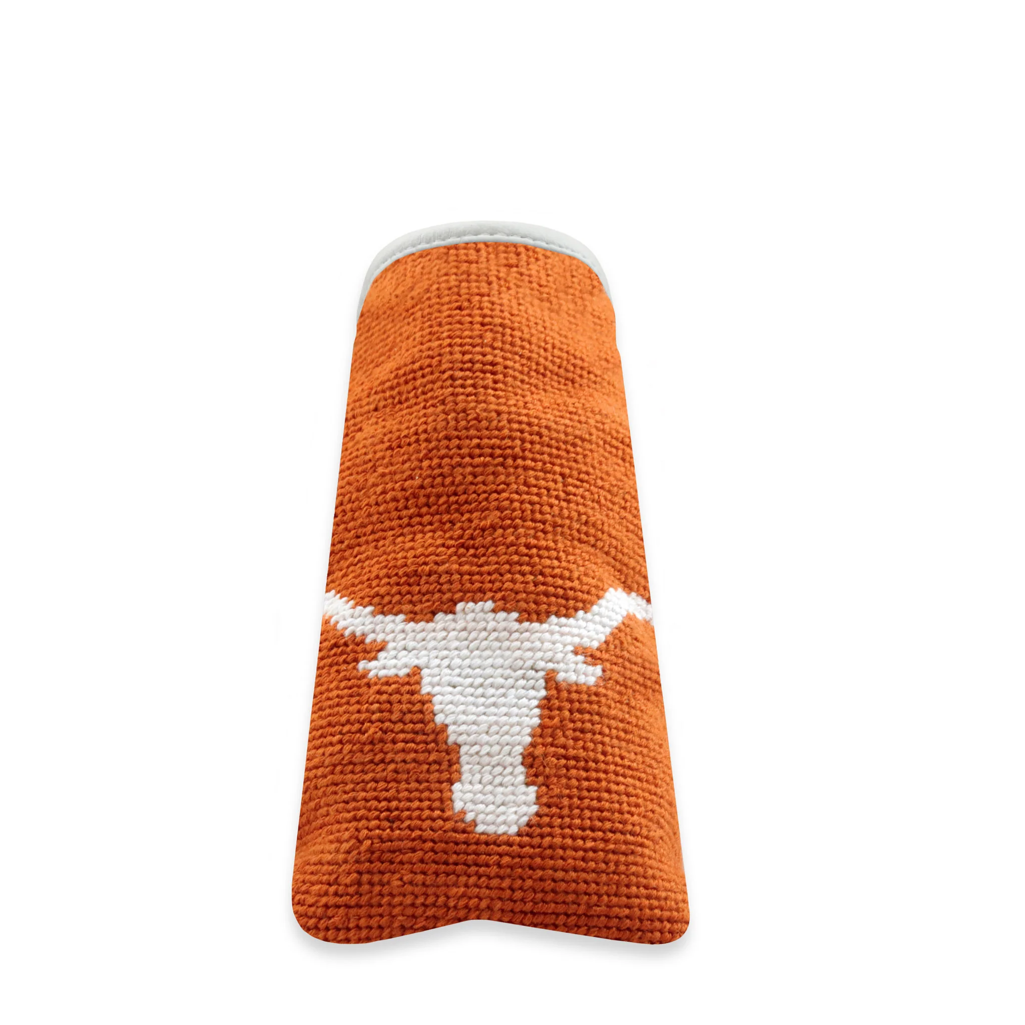 University of Texas Putter Headcover (Burnt Orange - White Diagonal Stripes) - Image 2