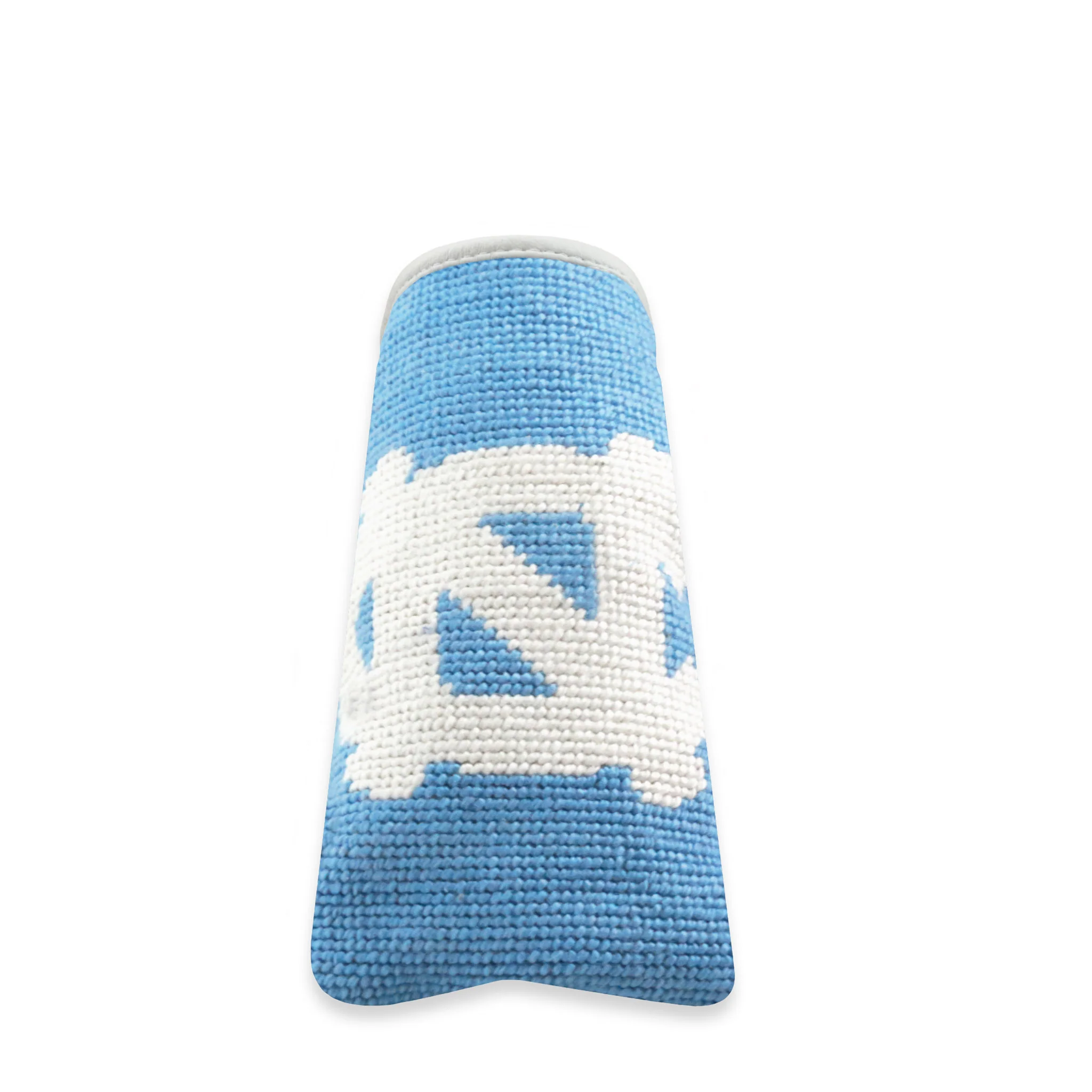 UNC Putter Headcover (Light Blue - White Diagonal Stripes) - Image 2